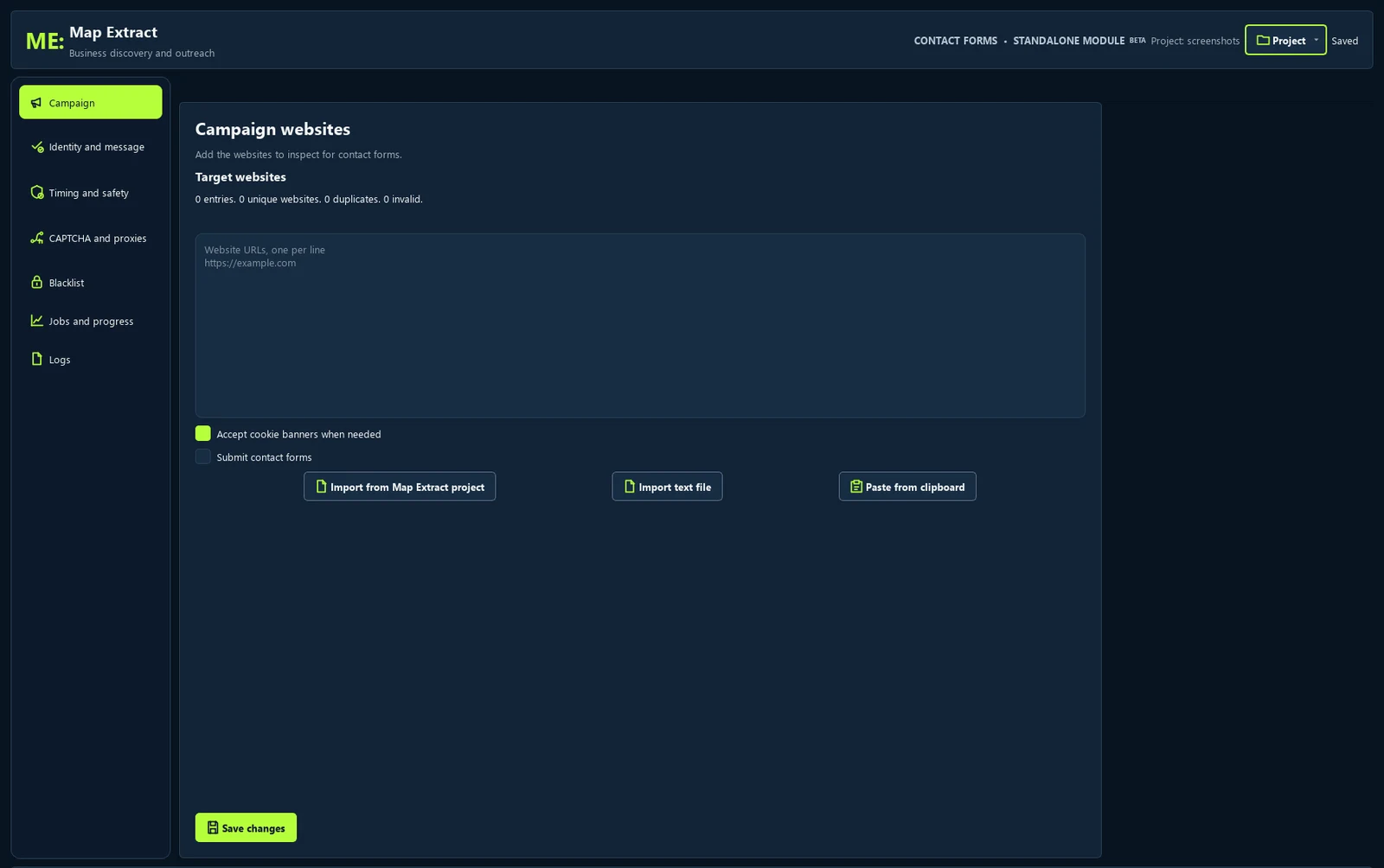 contact form automation: Campaign