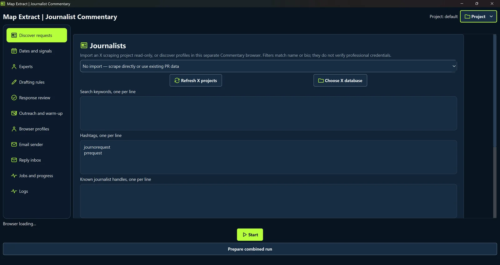 Journalist Request Tool: Discover requests
