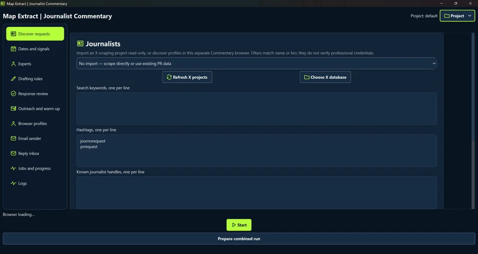 Journalist Request Tool: Discover requests