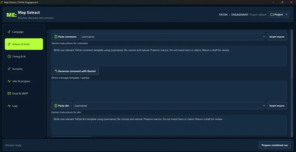 Verify accounts and sender details