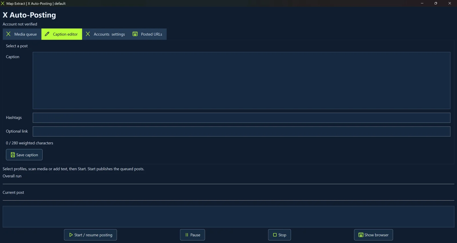 Verify the X profile