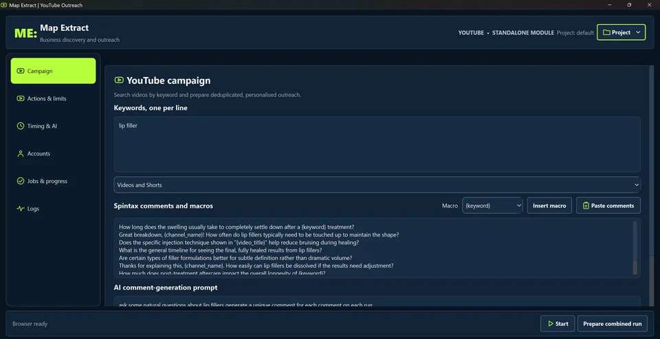 Define the campaign