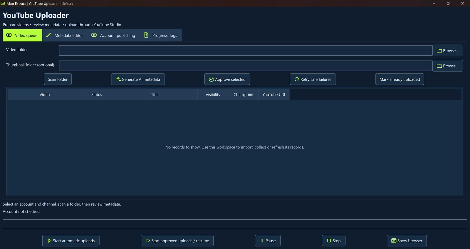 Scan videos into the queue